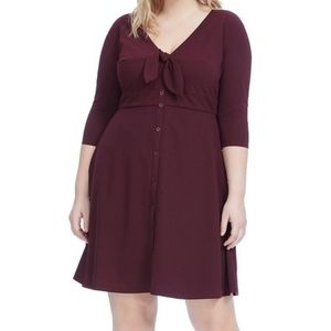 Modcloth Hutch Button Front Fit and Flare Dress